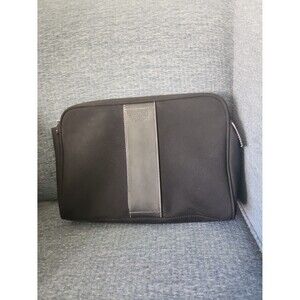 Coach Vintage Black Travel Toiletries Bag Coach Print Interior Neoprene Leather